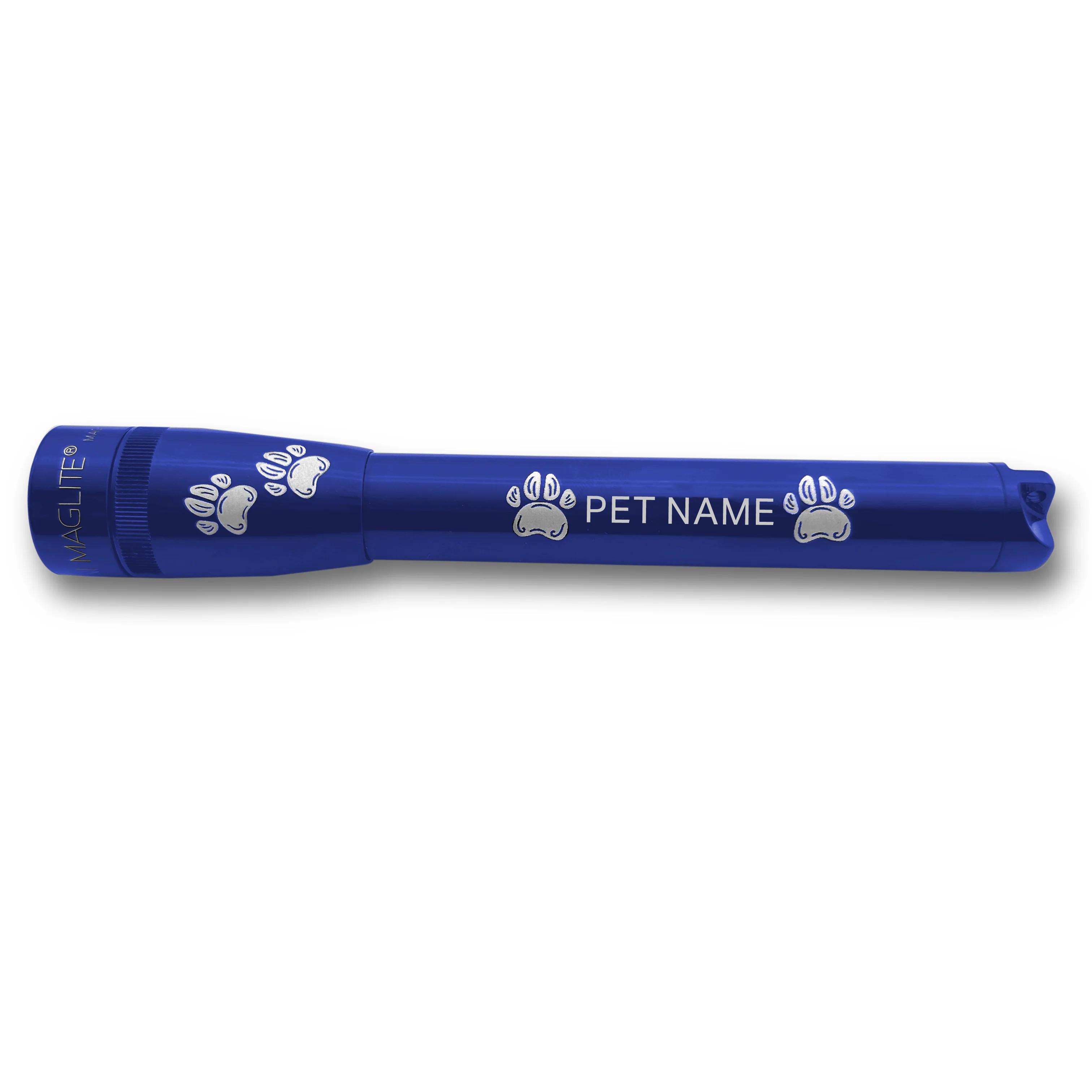 Mini Maglite Pro LED Flashlight - Blue - Custom Pet Engraving