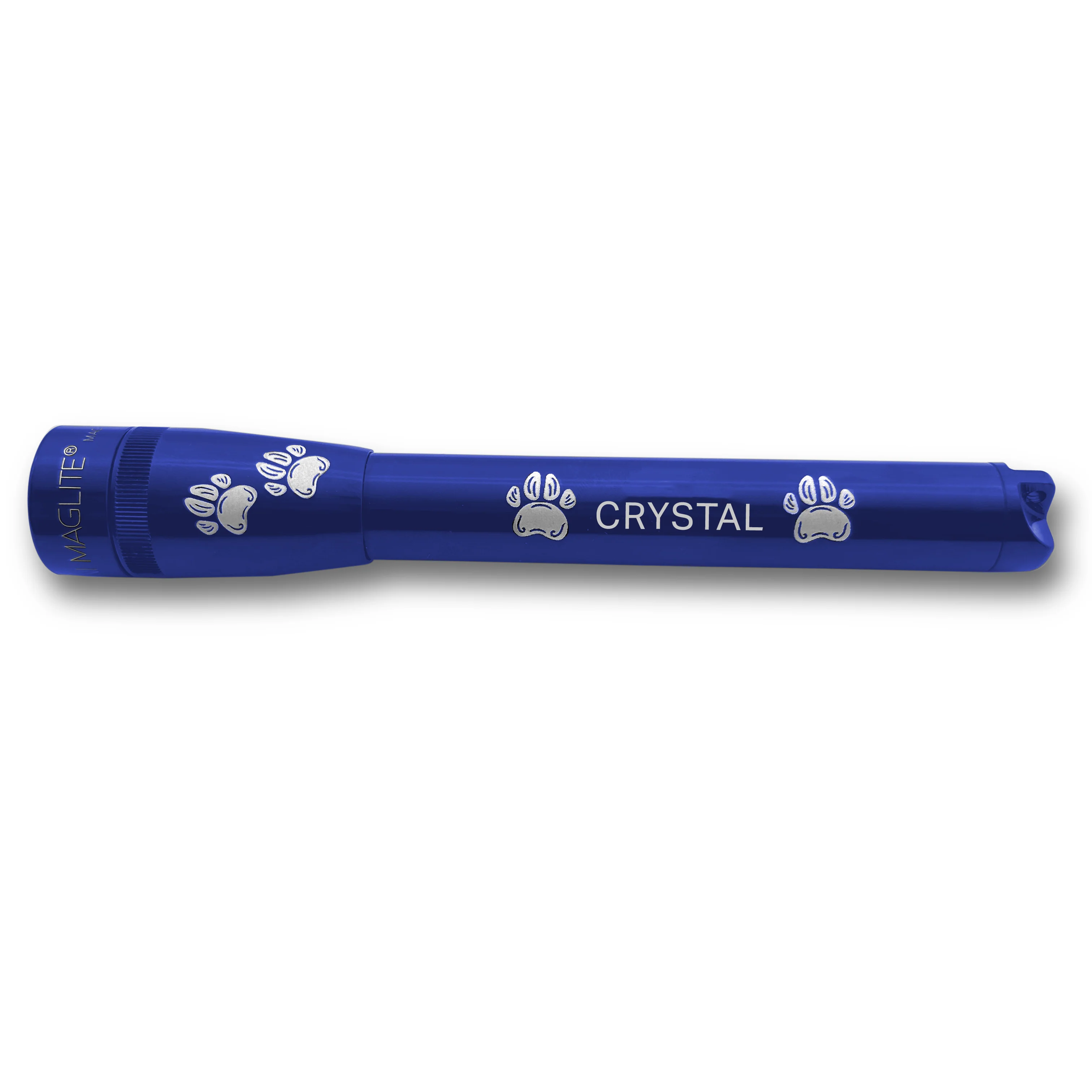 Mini Maglite Pro LED Flashlight - Blue - Custom Pet Engraving - Image 2