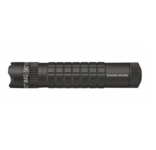 MAG-TAC CR123 LED Flashlight Crowned Bezel - Black - Custom Engraving