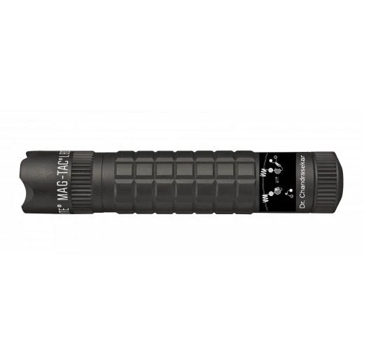 MAG-TAC CR123 LED Flashlight Crowned Bezel - Black - Custom Engraving