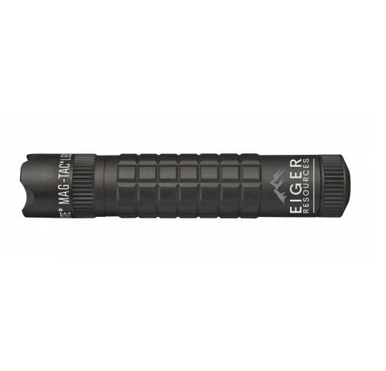 MAG-TAC CR123 LED Flashlight Crowned Bezel - Black - Custom Engraving