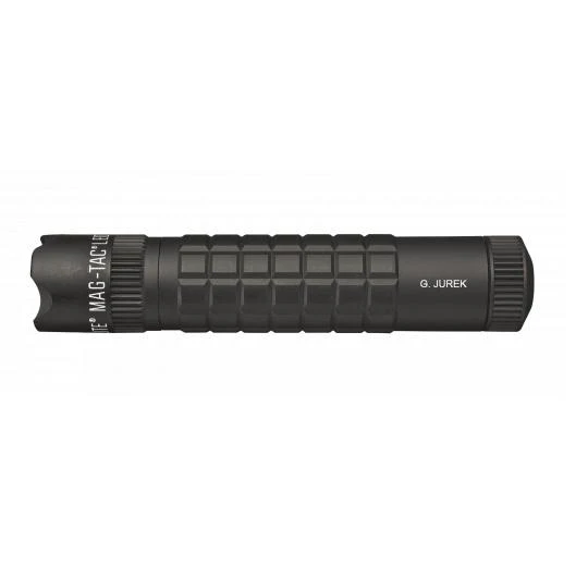 MAG-TAC CR123 LED Flashlight Crowned Bezel - Black - Custom Engraving
