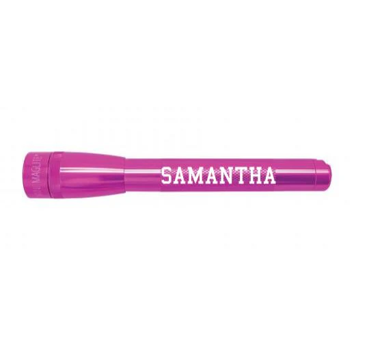 Mini Maglite Pro LED Flashlight - Pink - Custom Engraving