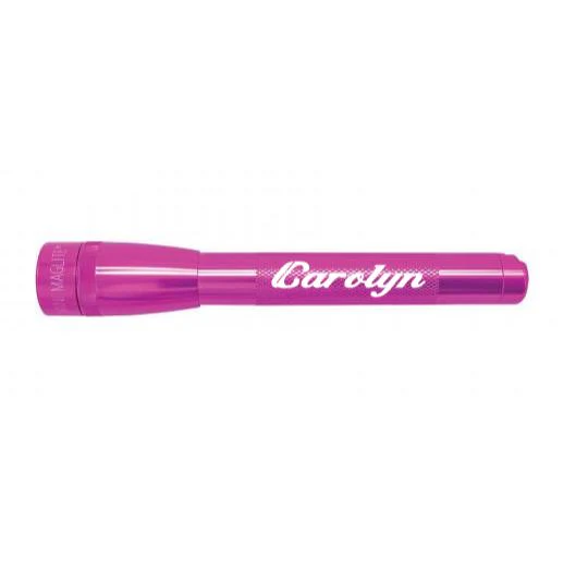 Mini Maglite Pro LED Flashlight - Pink - Custom Engraving