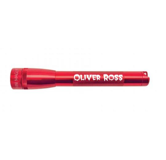 Mini Maglite Pro LED Flashlight - Red - Custom Engraving
