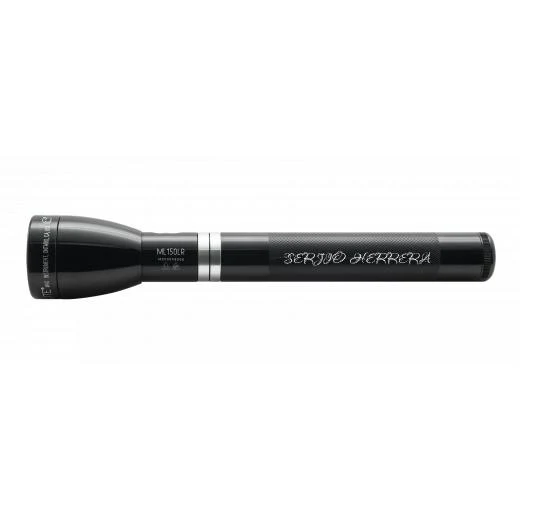 ML150LR Rechargeable LED Fast - Charging Flashlight - Black - Custom Tactical Engraving