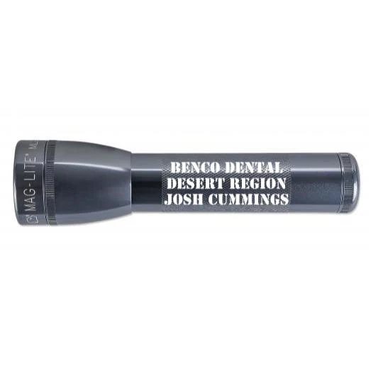 ML25LT LED 2-Cell C Flashlight - Gray - Custom Engraving