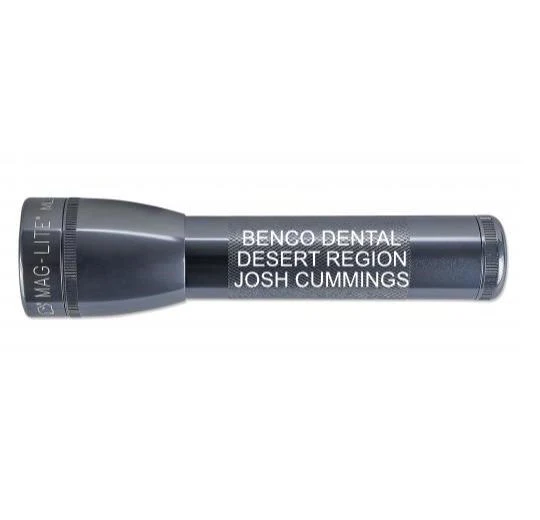 ML25LT LED 2-Cell C Flashlight - Gray - Custom Engraving
