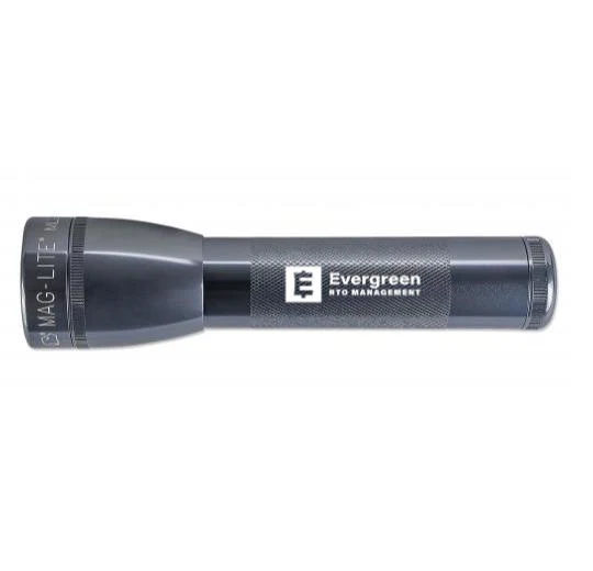 ML25LT LED 2-Cell C Flashlight - Gray - Custom Engraving