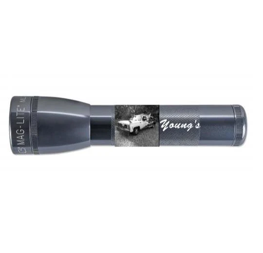 ML25LT LED 2-Cell C Flashlight - Gray - Custom Engraving