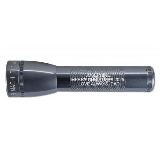 ML25LT LED 2-Cell C Flashlight - Gray - Custom Engraving