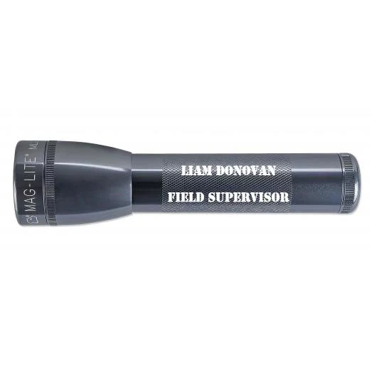 ML25LT LED 2-Cell C Flashlight - Gray - Custom Engraving