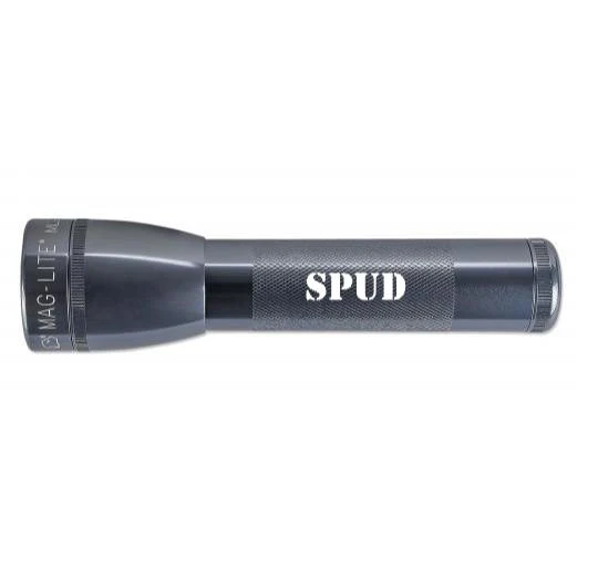 ML25LT LED 2-Cell C Flashlight - Gray - Custom Engraving