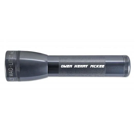 ML25LT LED 2-Cell C Flashlight - Gray - Custom Engraving