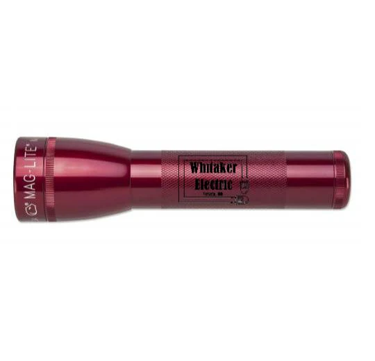 ML25LT LED 2-Cell C Flashlight - Red - Custom Engraving
