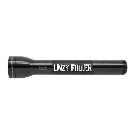 ML300L LED 3-Cell D Flashlight - Black - Custom Engraving