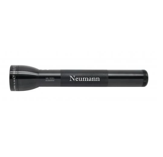 ML300L LED 3-Cell D Flashlight - Black - Custom Engraving