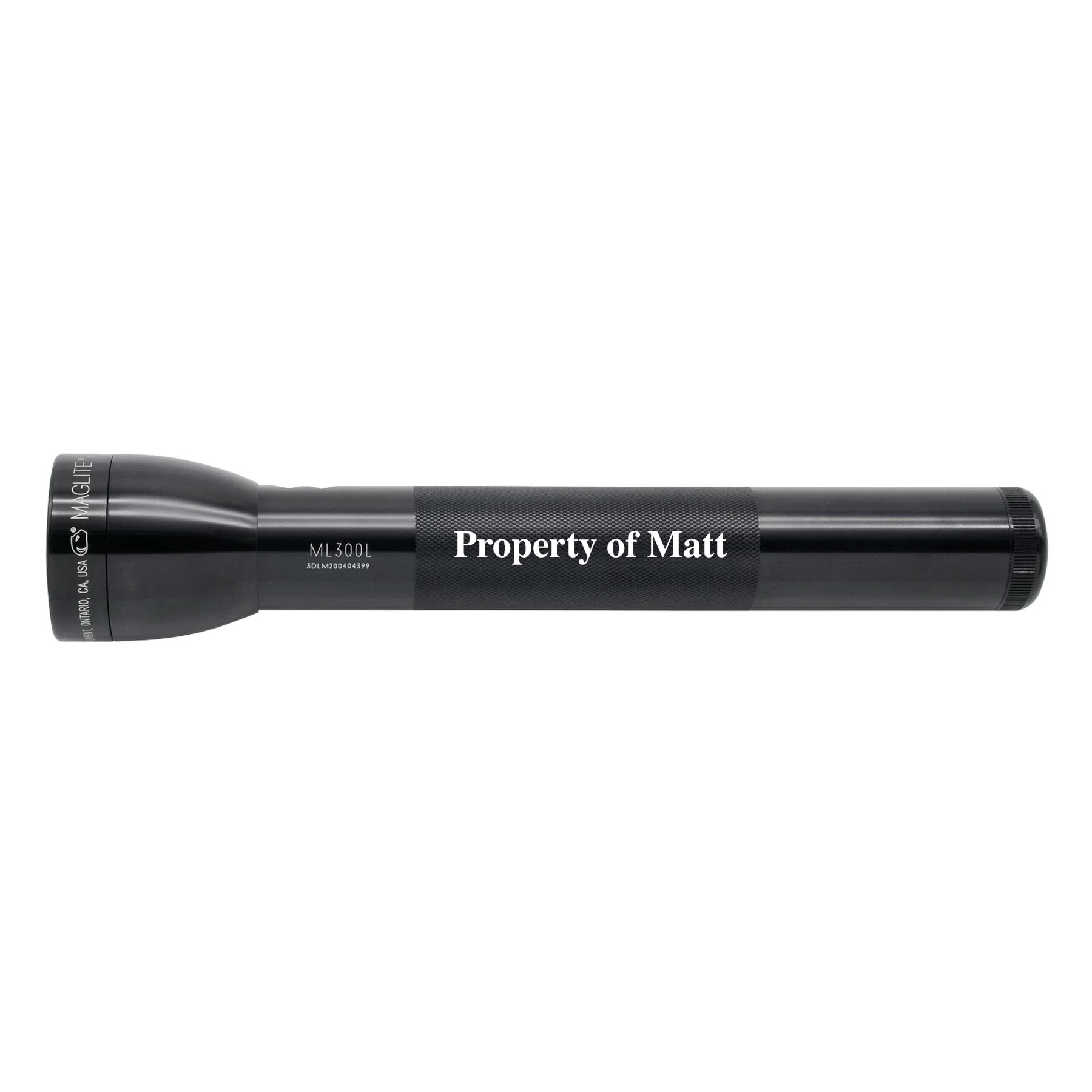 ML300L LED 3-Cell D Flashlight - Black - Custom Engraving - Image 4