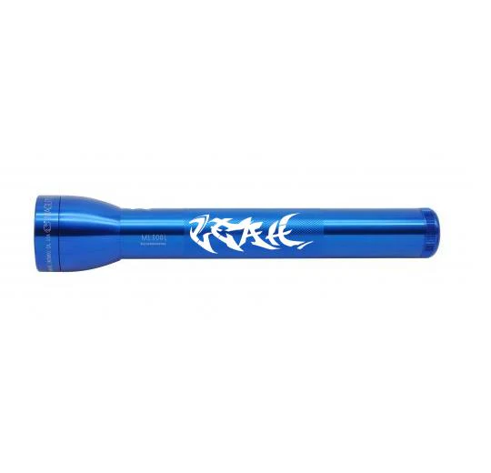 ML300L LED 3-Cell D Flashlight - Blue - Custom Engraving