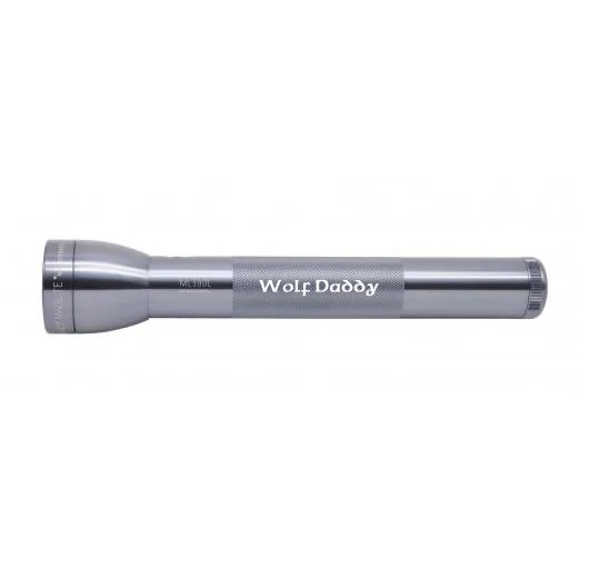 ML300L LED 3-Cell D Flashlight - Gray - Custom Engraving