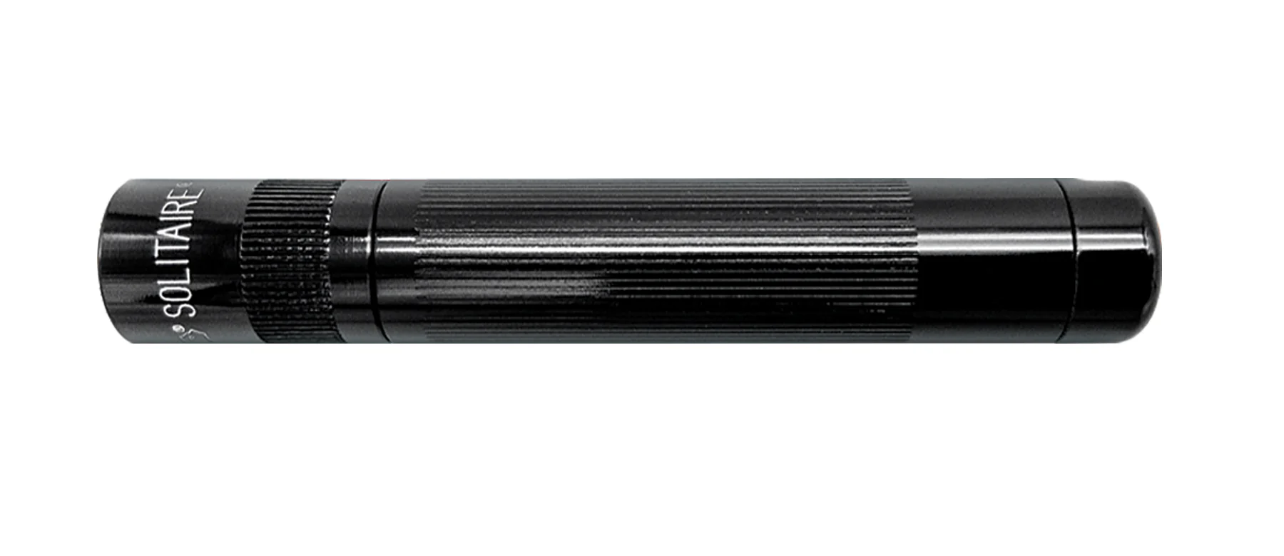 Solitaire LED Key Chain Flashlight - Black -Custom Engraving - Image 3