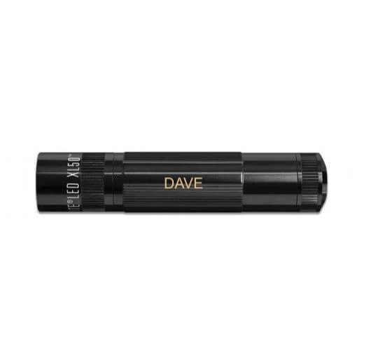 XL50 LED 3-Cell AAA -Black - Custom Engraving
